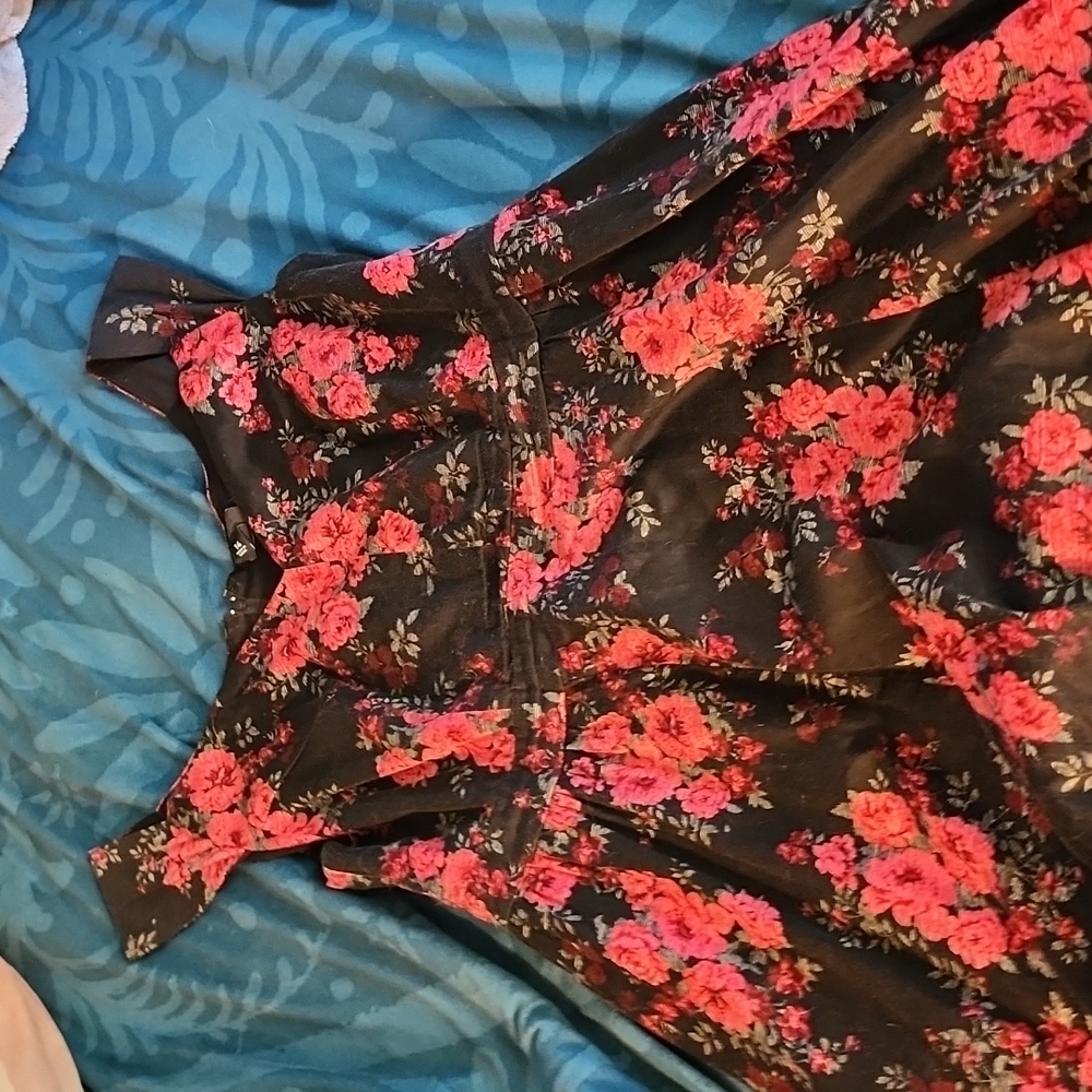 Torrid black and floral dress